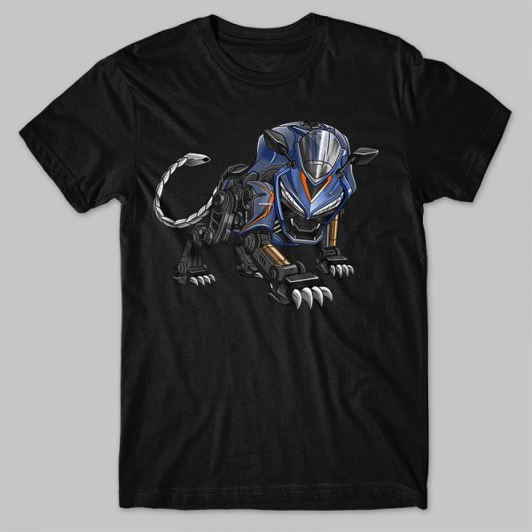 T-shirt Honda CBR 650R Panther Сinza Metálico Merchandise & Clothing Motorcycle Apparel
