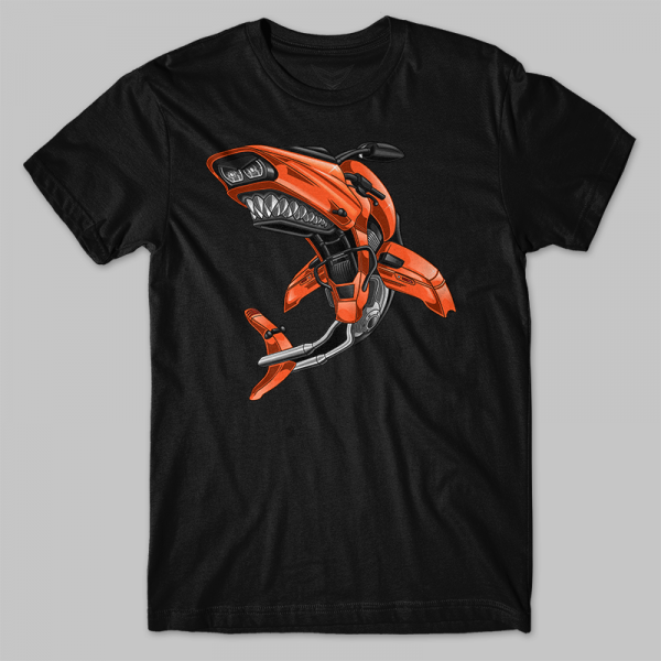 T-shirt Road Glide Shark Baja Orange Merchandise & Clothing Motorcycle Apparel Harley-Davidson