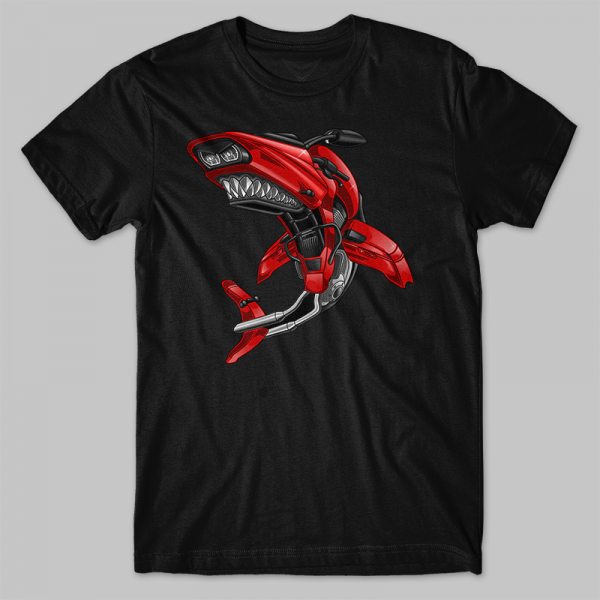 T-shirt Road Glide Shark Red Merchandise & Clothing Motorcycle Apparel Harley-Davidson