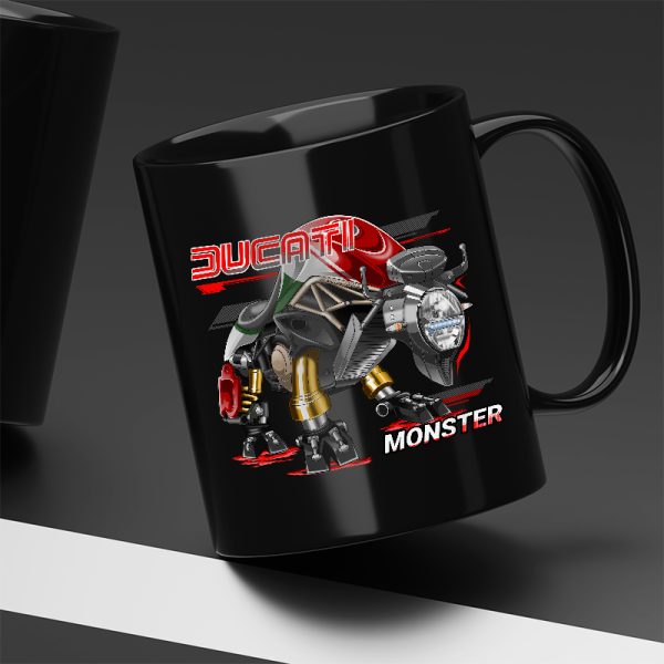 Black Mug Ducati Monster 1200 Bison 2018 Anniversario Merchandise & Clothing