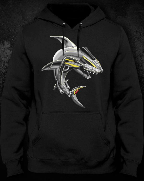 Hoodie Yamaha YZF-R25 Shark Silver-Yellow Merchandise & Clothing Motorcycle Apparel