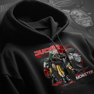 Hoodie Ducati Monster 1200 Bison 2018 Anniversario Merchandise & Clothing