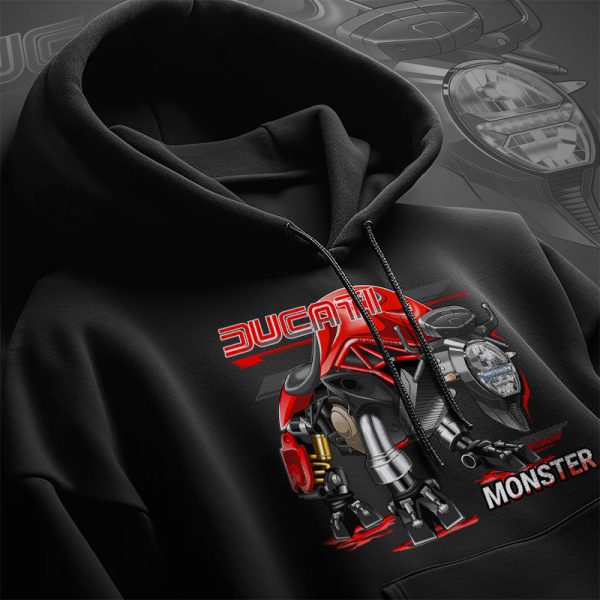 Hoodie Ducati Monster 1200 Bison 2014-2016 Ducati Red Merchandise & Clothing