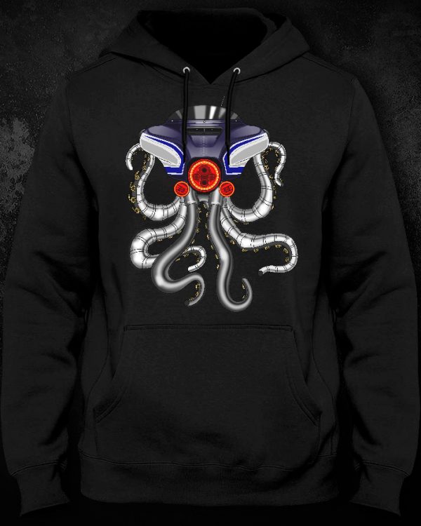 Hoodie Harley Street Glide Octopus Blue + White Sand Pearl Merchandise & Clothing Motorcycle Apparel