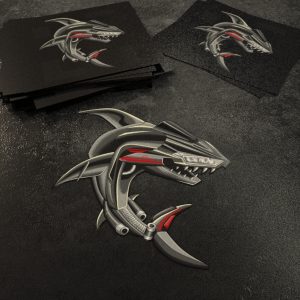 Stickers Yamaha YZF-R25 Shark Black red Merchandise & Clothing Motorcycle Apparel