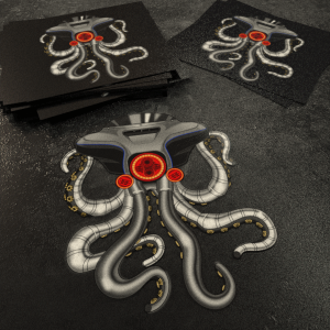 Stickers Harley Street Glide Octopus Black Gray Merchandise & Clothing Motorcycle Apparel