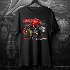 T-Shirts Ducati Monster 1200 Bison 2014-2016 S Ducati Red Merchandise & Clothing