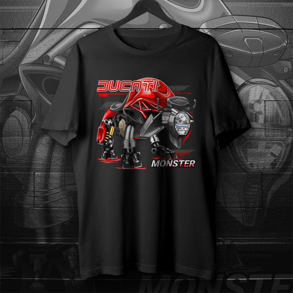 T-Shirts Ducati Monster 1200 Bison 2014-2016 Ducati Red Merchandise & Clothing
