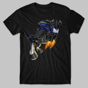 T-shirt Kawasaki Z400 Bull 2019 SE Blue & Black Merchandise & Clothing Motorcycle Apparel