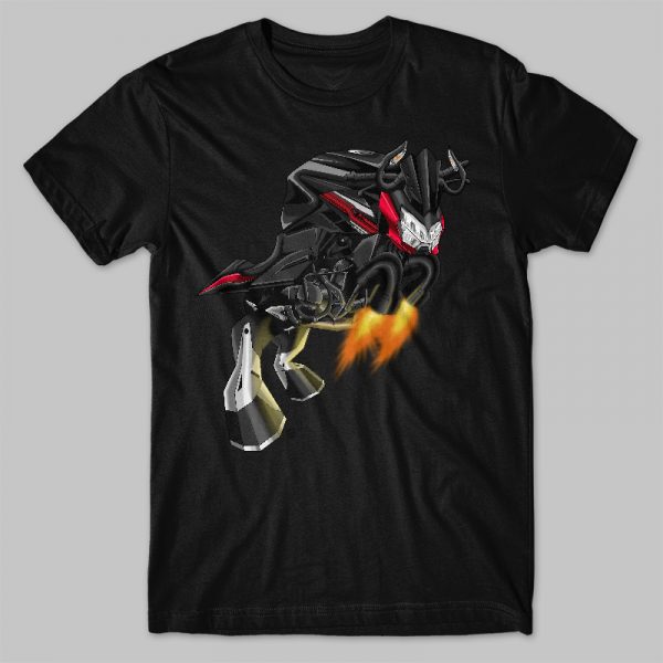 T-shirt Kawasaki Z400 Bull 2019 Cardinal Red & Spark Black Merchandise & Clothing Motorcycle Apparel