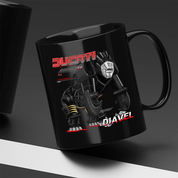 Black Mug Ducati Diavel Gorilla Black Merchandise & Clothing