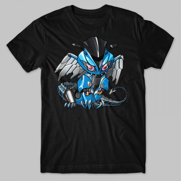 T-shirt Kawasaki Ninja ZX6R Dragonbike Candy Blue Merchandise & Clothing