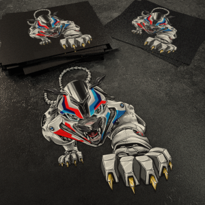 BMW S1000RR Panther Stickers M1000RR Merchandise & Clothing