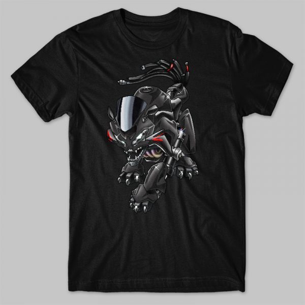 T-shirt Kawasaki Ninja ZX6R Beast Spark Black Merchandise & Clothing Motorcycle Apparel