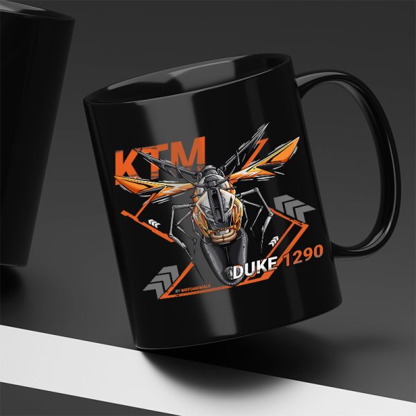 Black Mug KTM 1290 Super Duke R Wasp EVO Orange/White Merchandise & Clothing Motorcycle Apparel