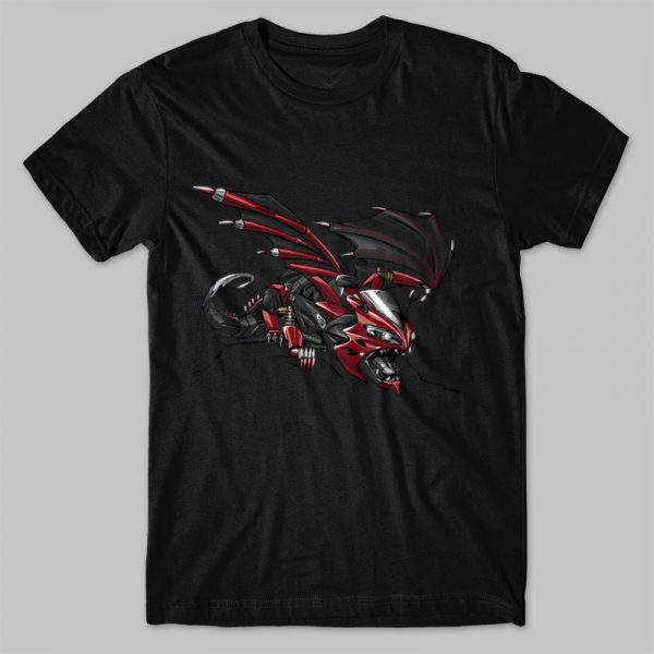 T-shirt Yamaha YZF-R1 Dragonbike Shift Red Merchandise & Clothing Motorcycle Apparel