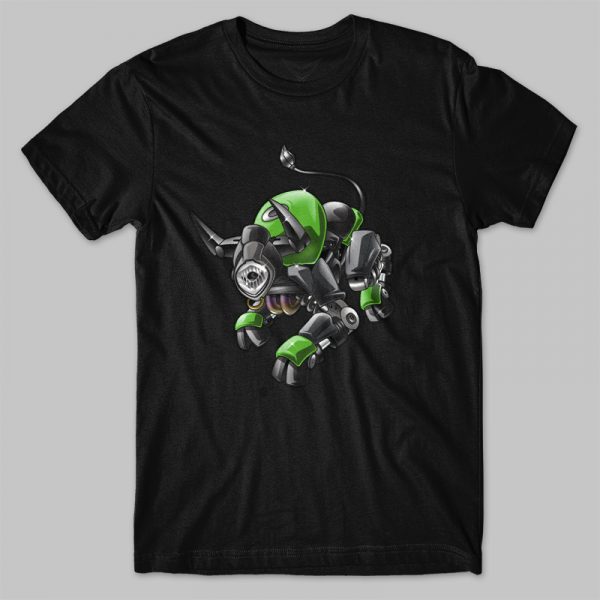 T-shirt Kawasaki Vulcan S Bull Full Green Merchandise & Clothing Motorcycle Apparel