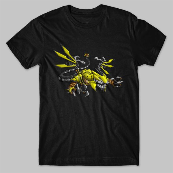 T-shirt Aprilia RS660 Dragonbike Acid Gold Merchandise & Clothing Motorcycle Apparel