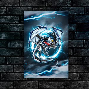 Motorcycle Poster BMW S1000RR Dragon Merchandise & Clothing Sportbike Motorcycle