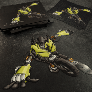 Stickers Honda Grom MSX125 Robot Yellow Merchandise & Clothing Motorcycle Apparel