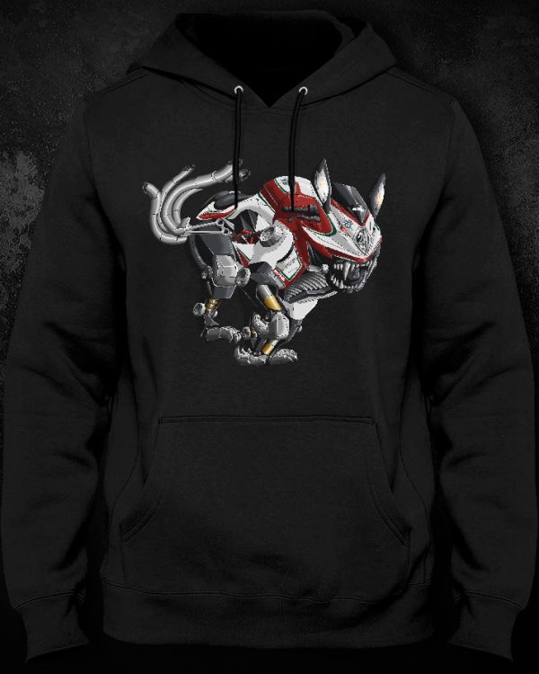 Hoodie MV Agusta F4 Beast RC (White-Red-Green) Merchandise & Clothing Motorcycle Apparel
