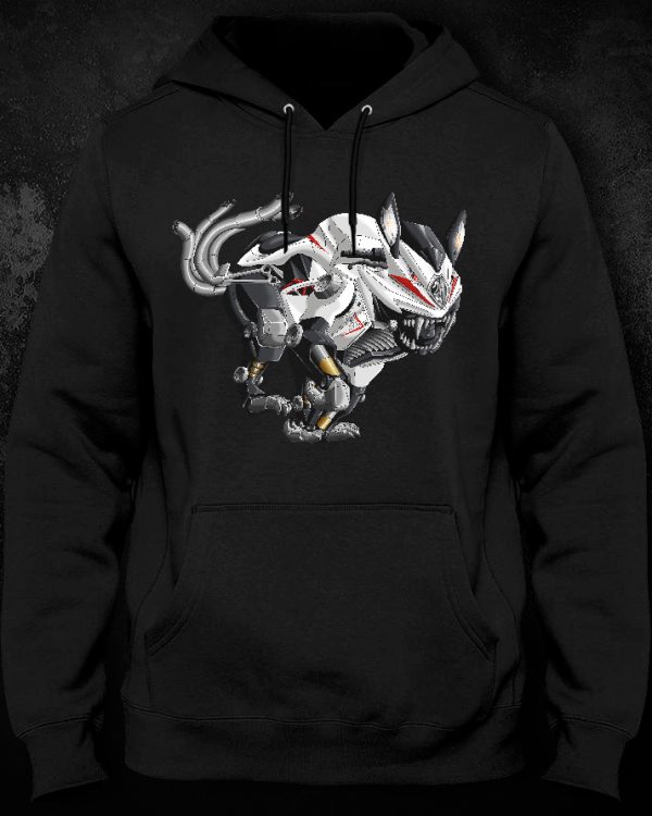 Hoodie MV Agusta F4 Beast RR (White-red) Merchandise & Clothing Motorcycle Apparel