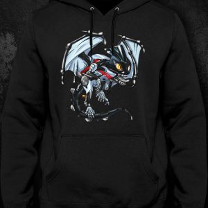 Hoodie BMW S1000RR Dragon 2017-2018 Racing Red & Light White Merchandise & Clothing