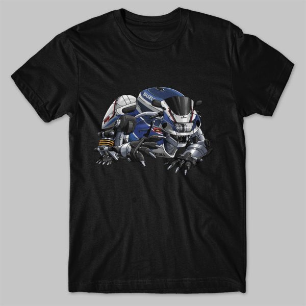 T-shirt Suzuki GSX-R600 Bear Blue/White SRAD Merchandise & Clothing Motorcycle Apparel