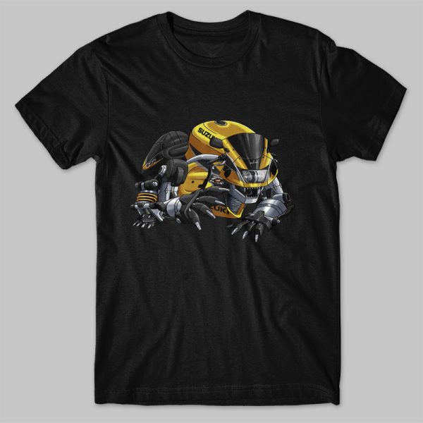 T-shirt Suzuki GSX-R600 Bear Black/Yellow 600 Merchandise & Clothing Motorcycle Apparel