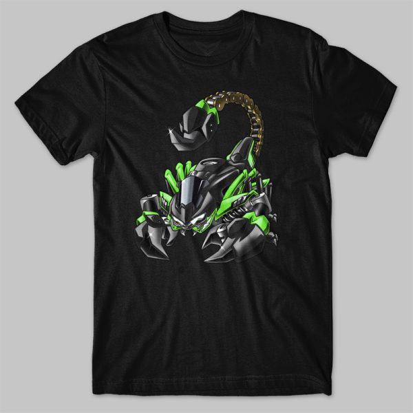 Kawasaki Z900 Scorpion T-shirt SE Metallic Spark Black & Lime Green Merchandise & Clothing Motorcycle Apparel