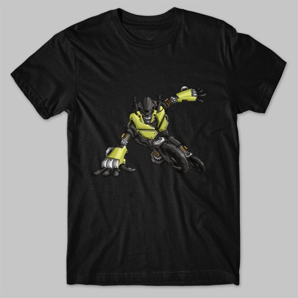 T-shirt Honda Grom MSX125 Robot Yellow Merchandise & Clothing Motorcycle Apparel