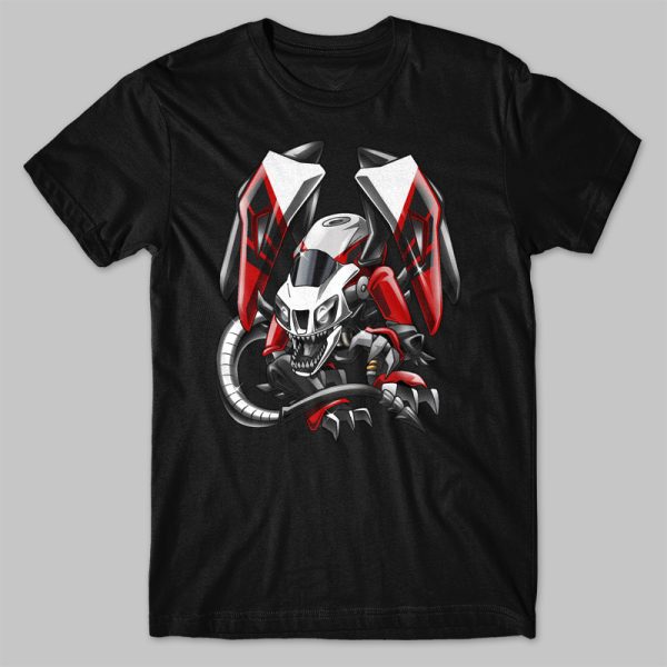 T-shirt Honda RC 51 Dragonbike White-Black-Red Merchandise & Clothing Motorcyce Apparel