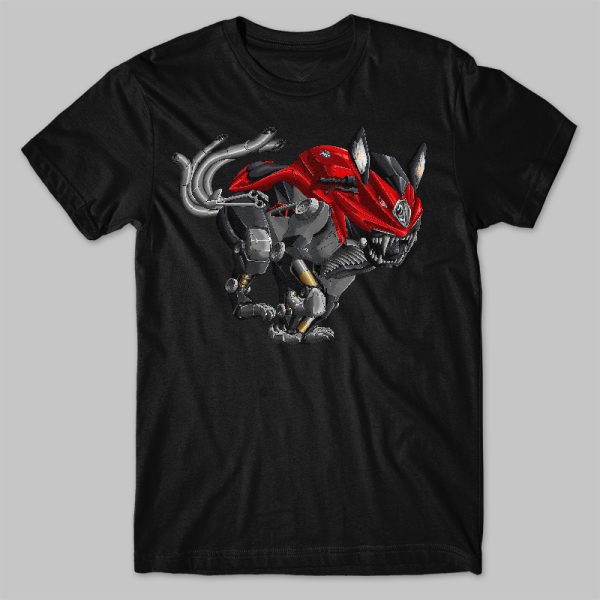 T-shirt MV Agusta F4 Beast Red-Silver Merchandise & Clothing Motorcycle Apparel