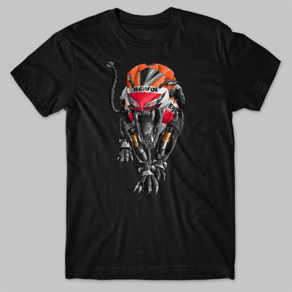 T-shirt Honda CBR 1000RR Panther Repsol Merchandise & Clothing Motorcycle Apparel