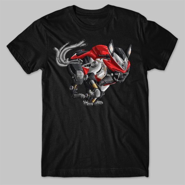 T-shirt MV Agusta F4 Beast Pastel Red & White Merchandise & Clothing Motorcycle Apparel