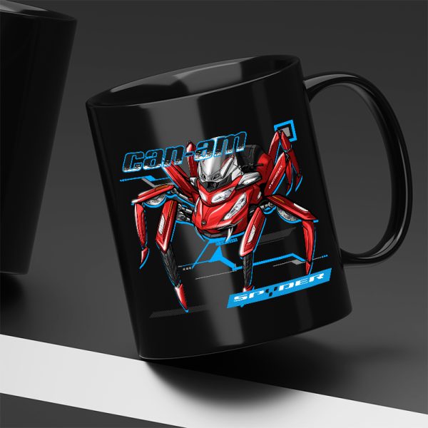 Mug Can-Am Spyder RT Spider Intense Red Pearl Merchandise & Clothing Motorcycle Apparel