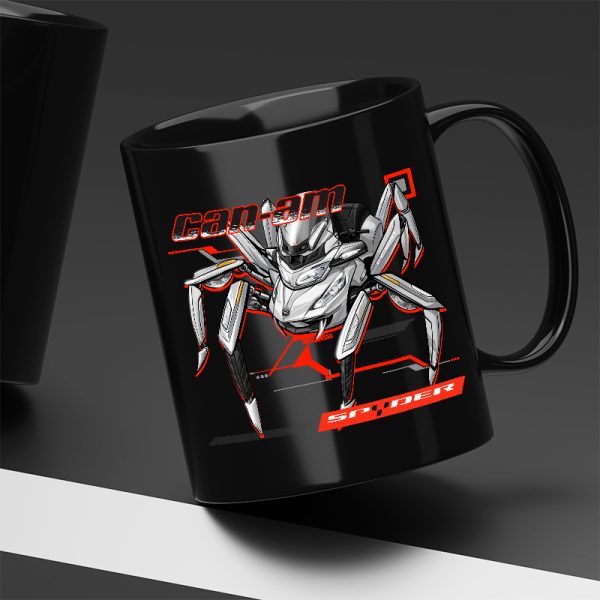 Mug Can-Am Spyder RT Spider Pearl White Merchandise & Clothing Motorcycle Apparel