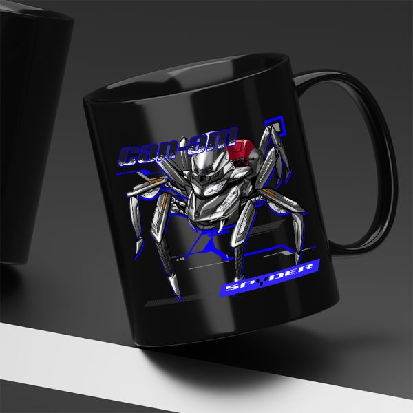 Mug Can-Am Spyder RT Spider Special Series Silver Platinum Satin Merchandise & Clothing Motorcycle Apparel