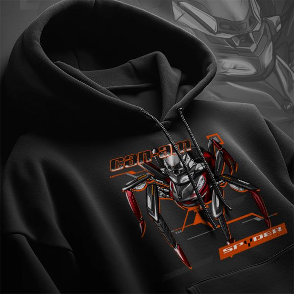 Hoodie Can-Am Spyder RT Spider Special Series Intense Red Pearl Merchandise & Clothing Motorcycle Apparel