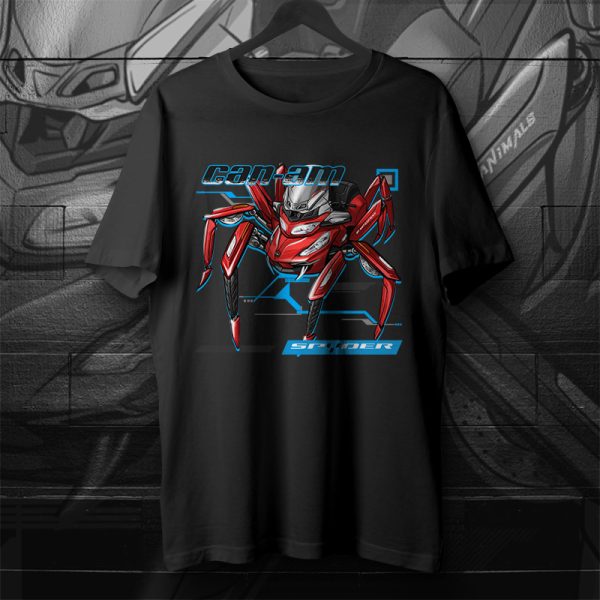 T-shirt Can-Am Spyder RT Spider Intense Red Pearl Merchandise & Clothing Motorcycle Apparel