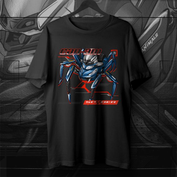 T-shirt Can-Am Spyder RT Spider Orbital Blue Merchandise & Clothing Motorcycle Apparel
