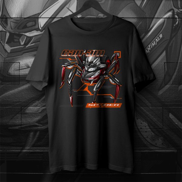 T-shirt Can-Am Spyder RT Spider Special Series Intense Red Pearl Merchandise & Clothing Motorcycle Apparel