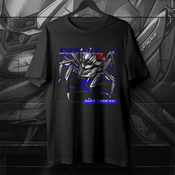 T-shirt Can-Am Spyder RT Spider Special Series Silver Platinum Satin Merchandise & Clothing Motorcycle Apparel