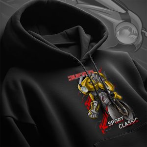 Hoodie Ducati Sport Classic Robot Yellow Merchandise & Clothing Motorcycle Apparel