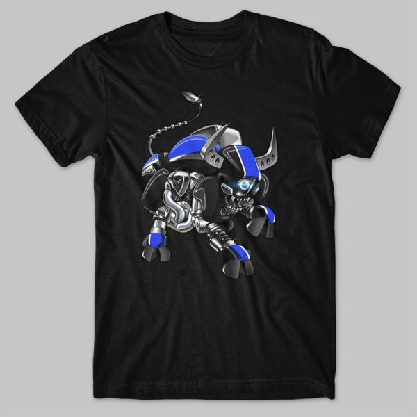 T-shirt Suzuki Boulevard M109R Bull Triton Blue & Sparkle Black Merchandise & Clothing Motorcycle Apparel