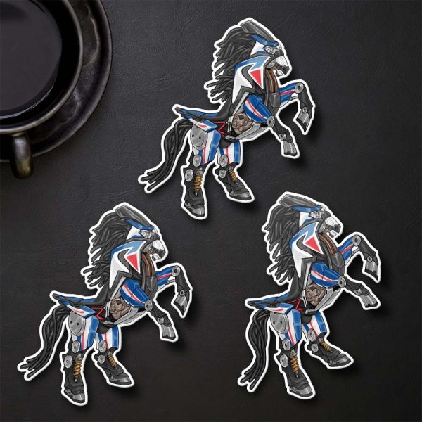 Stickers Honda CRF1100L Africa Twin Mustang 2023 Glint Wave Blue Metallic Tricolor Merchandise & Clothing