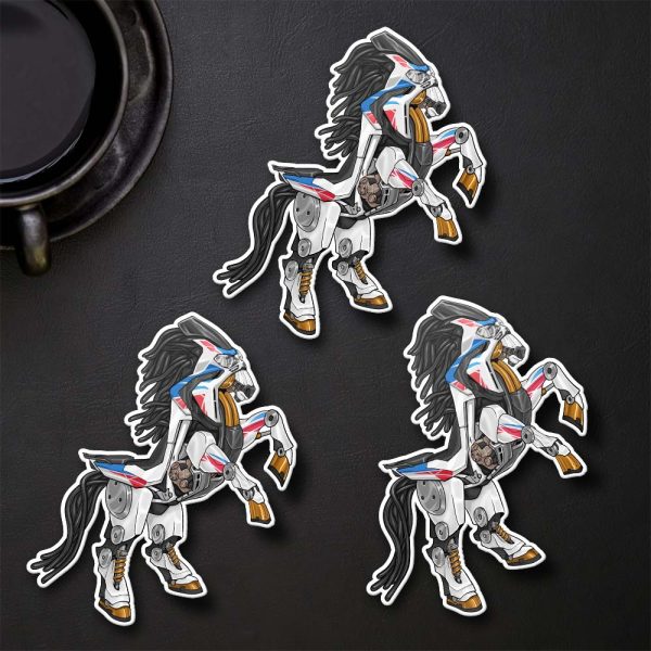 Stickers Honda CRF1100L Africa Twin Adventure Sports Mustang 2022-2023 Pearl Glare White Tricolor Merchandise & Clothing