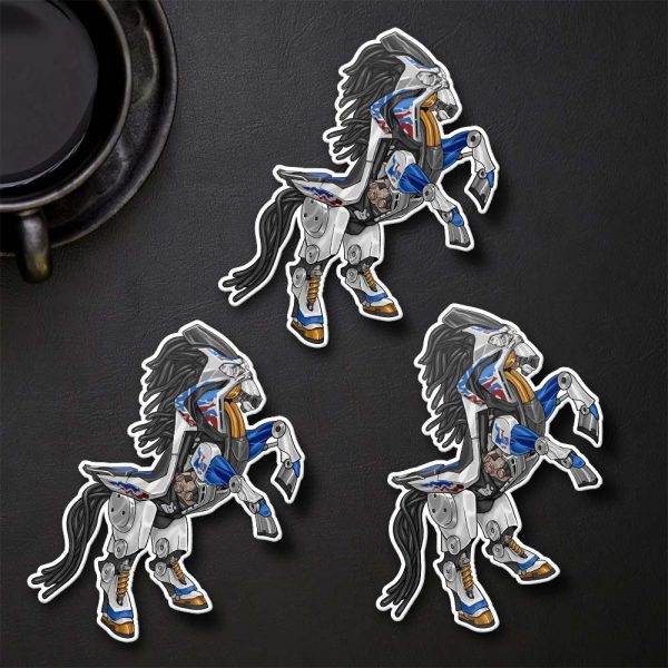 Stickers Honda CRF1100L Africa Twin Adventure Sports Mustang 2024 Pearl Glare White (Tricolor) Merchandise & Clothing