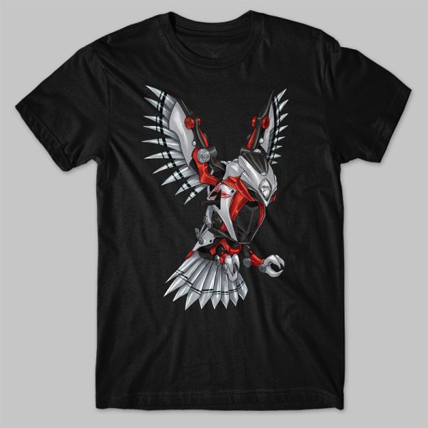 T-shirt Suzuki GSX-R 1000 Bird Rakis Red & Mystic Silver Merchandise & Clothing Motorcycle Apparel
