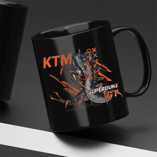 Black Mug KTM 1290 Super Duke GT Centipedes Black Orange Merchandise & Clothing Motorcycle Apparel